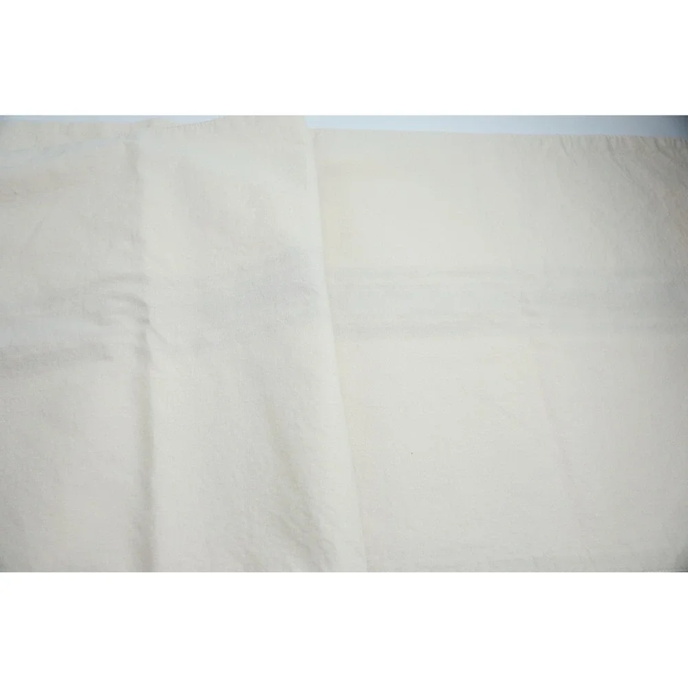 Pottery Barn Table Runner Cream Red Grain Sack Stripe Organic Cotton Good 17x102